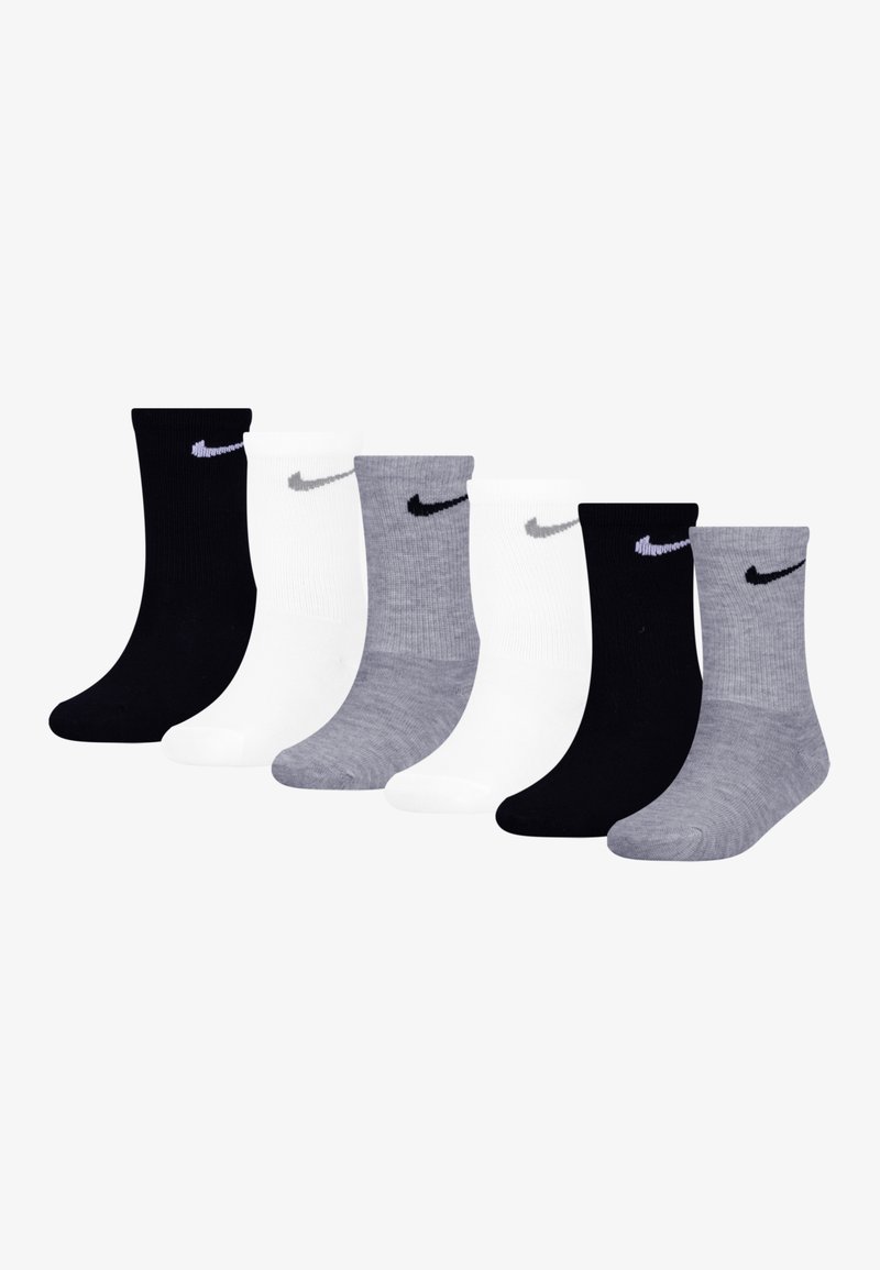 Nike Sportswear - BASIC CREW 6 PACK - Chaussettes - white/dark gray heather, Agrandir