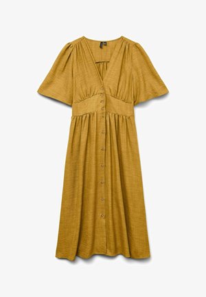 Vero Moda VERO MODA - Košilové šaty - golden spice