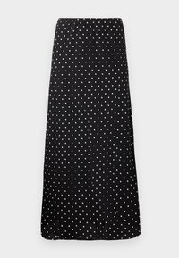 PCFRANAN ANKLE SKIRT - Maksi sijonas - black/white