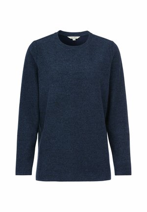 Cellbes of Sweden, SUPER SOFT SWEATER WITH SLITS - Strickpullover - dark blue melange