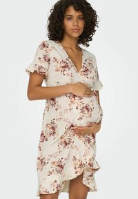 ONLY MATERNITY OLIVIA WRAP WVN NP - Kasdienė suknelė - whitecap gray