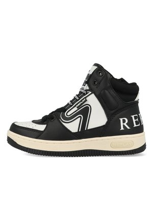 Sneakers hoog - black white