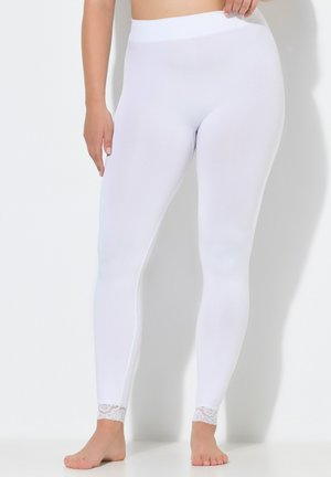 Ulla Popken OPAQUE FOOTLESS - Legging (type collant) - snow white