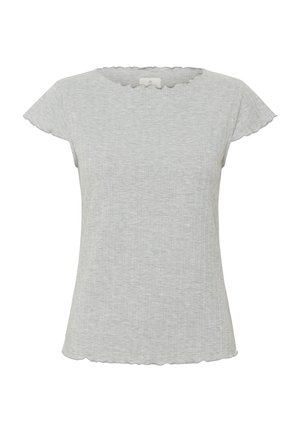 Kaffe KASAMANTHA - Triko s potiskem - grey melange cc