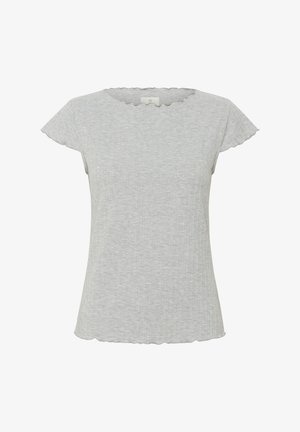 Kaffe KASAMANTHA - T-shirt print - grey melange cc