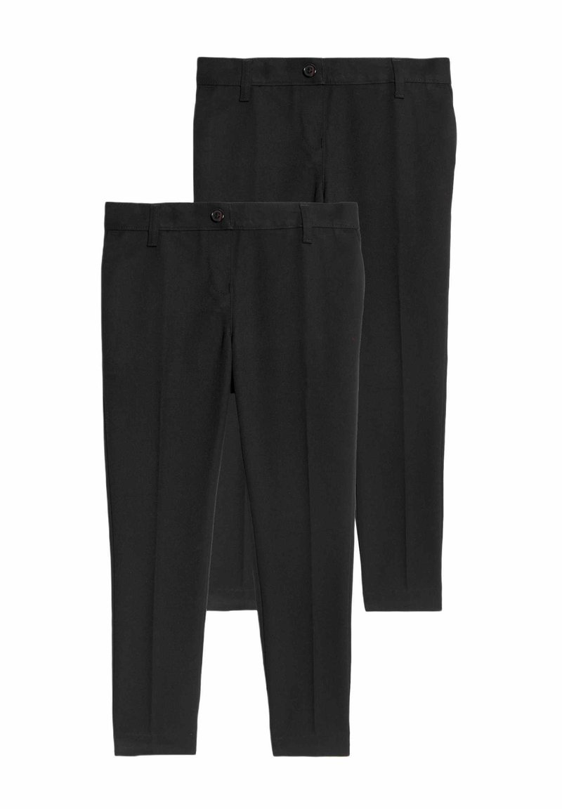 Marks & Spencer 2PACK LEG SCHOOL  - Tygbyxor - black