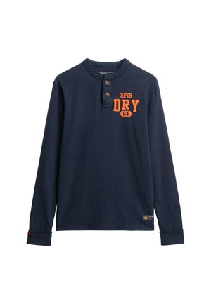 Superdry & Co VINTAGE ATHLETIC GRANDAD - Langarmshirt - trench navy marl