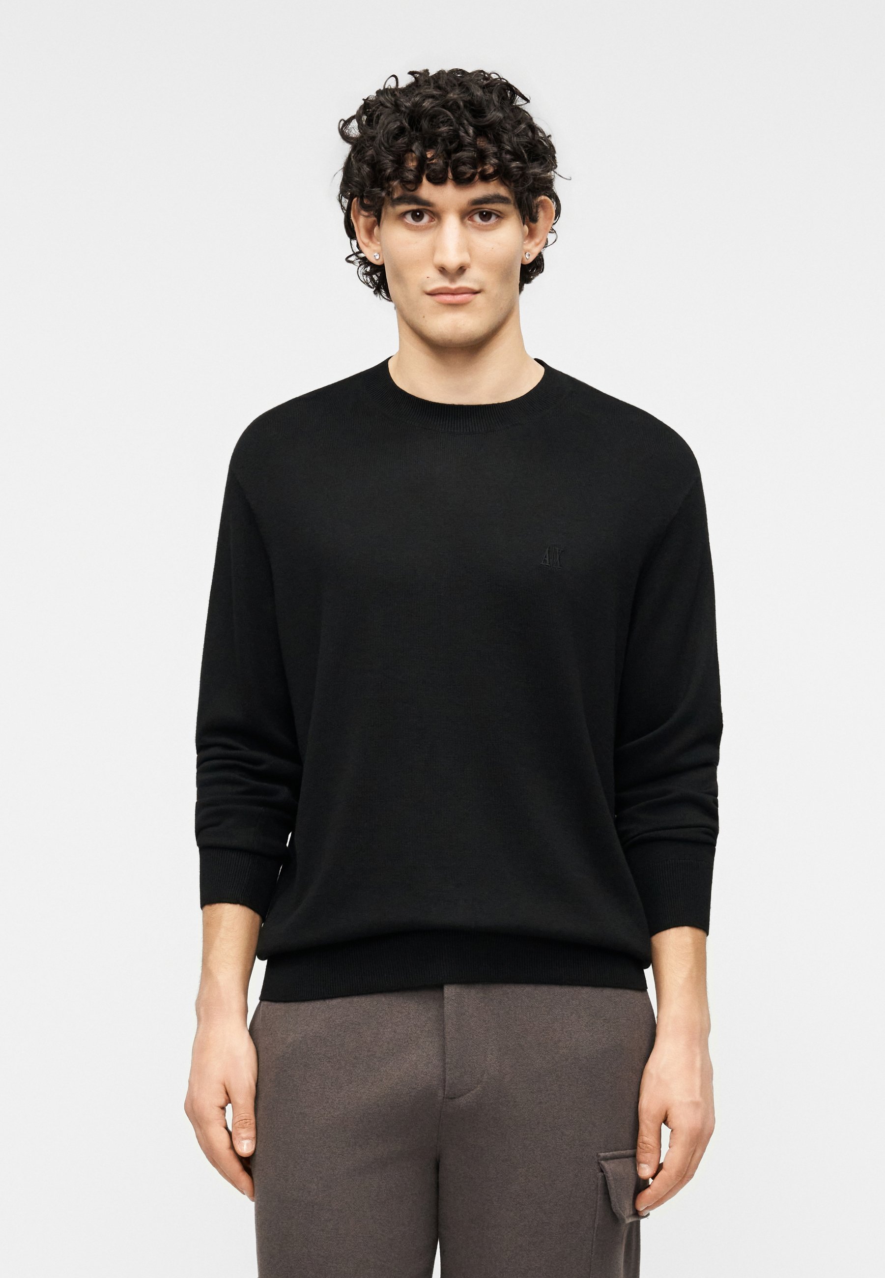 Armani Exchange ブラック ジャンパー 裏起毛 Lサイズ Armani Exchange 