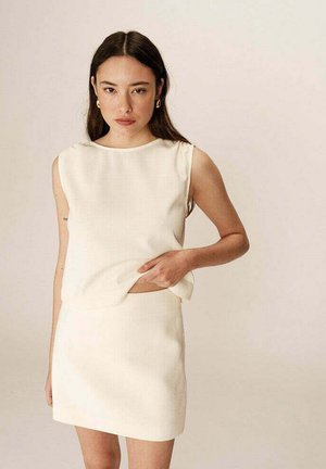 Jupe trapèze - ecru