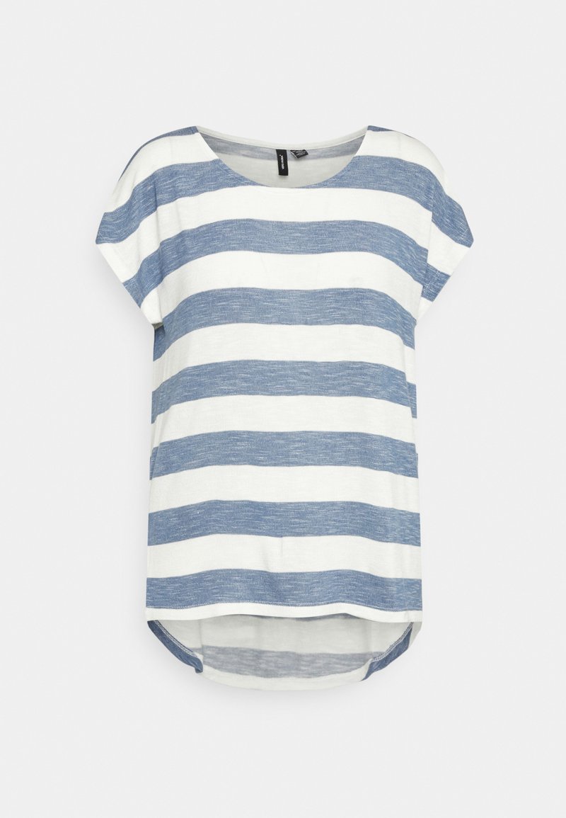 Vero Moda Tall VMWIDE STRIPE - T-shirt estampada - china blue