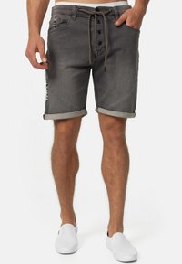 INDICODE JEANS - Shorts di jeans - grey Immagine in miniatura 1