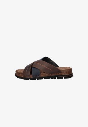 Nelson, NELSON HEREN SLIPPERS - Muiltjes - bruin
