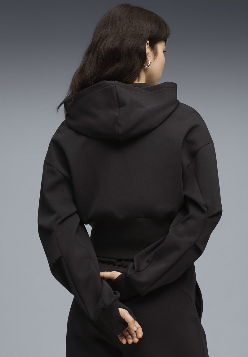 Puma TECH SENSE KAPUZEN - Mikina na zip - black