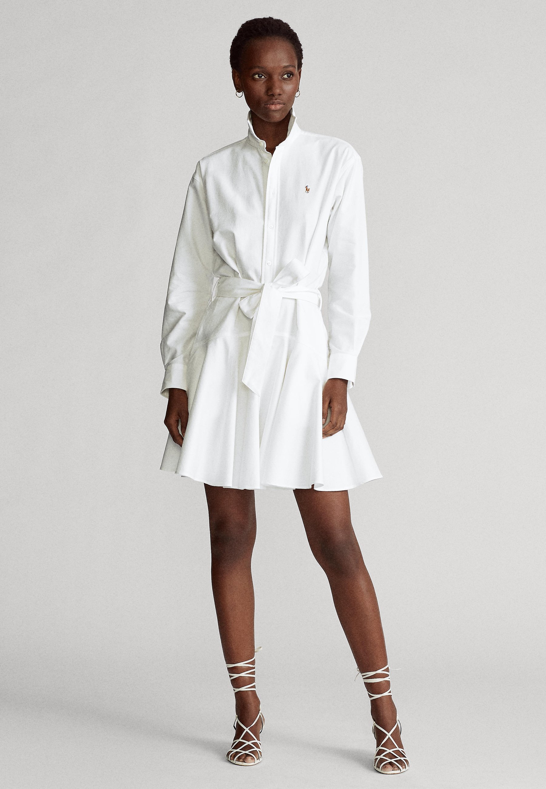 Monteur Incubus Vaak gesproken Polo Ralph Lauren LONG SLEEVE CASUAL DRESS - Blousejurk - white/wit -  Zalando.nl