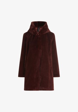 Betty Barclay, BETTY BARCLAY MIT KAPUZE PLÜSCHJACKE - Halflange jas - dunkelrot