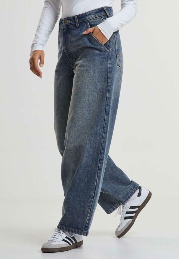 TAPERED BAGGY  - Jeans Straight Leg - dirty washed