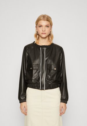 GIUBBOTTO - Faux leather jacket - nero