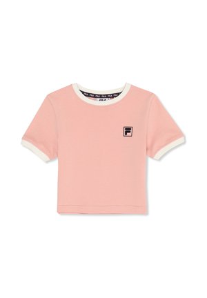 APPAREL PRATOLINO CROPPED RINGER - Camiseta básica - mellow rose/egret
