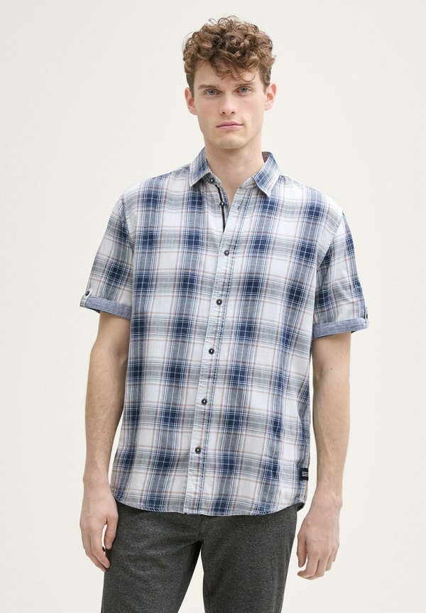 REGULAR FIT KURZARM MIT KAROMUSTER - Hemd