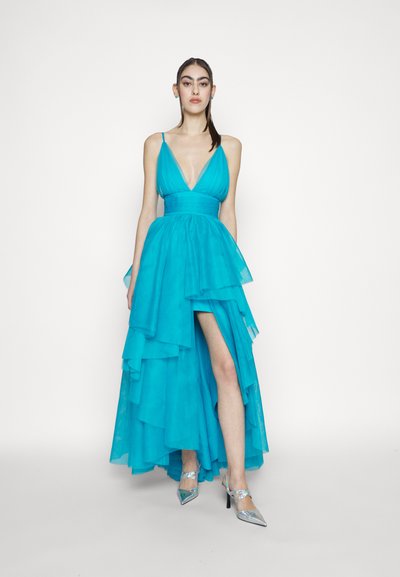 Alice + Olivia DOJA TULLE HI LOW  - Vestido de fiesta - ocean floor