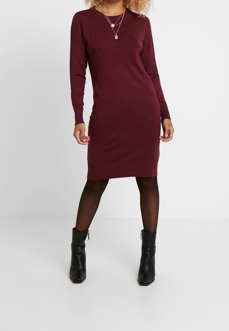 ONLY Petite Robe pull - dark red