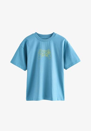 Next, SHORT SLEEVE GRAPHIC - T-shirts print - blue controller