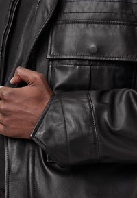 AllSaints HALTON - Leather jacket - black