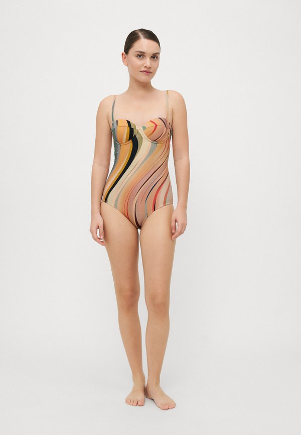 WOMEN SWIM BANDEAU SWIRL - Swimsuit - multicolour3