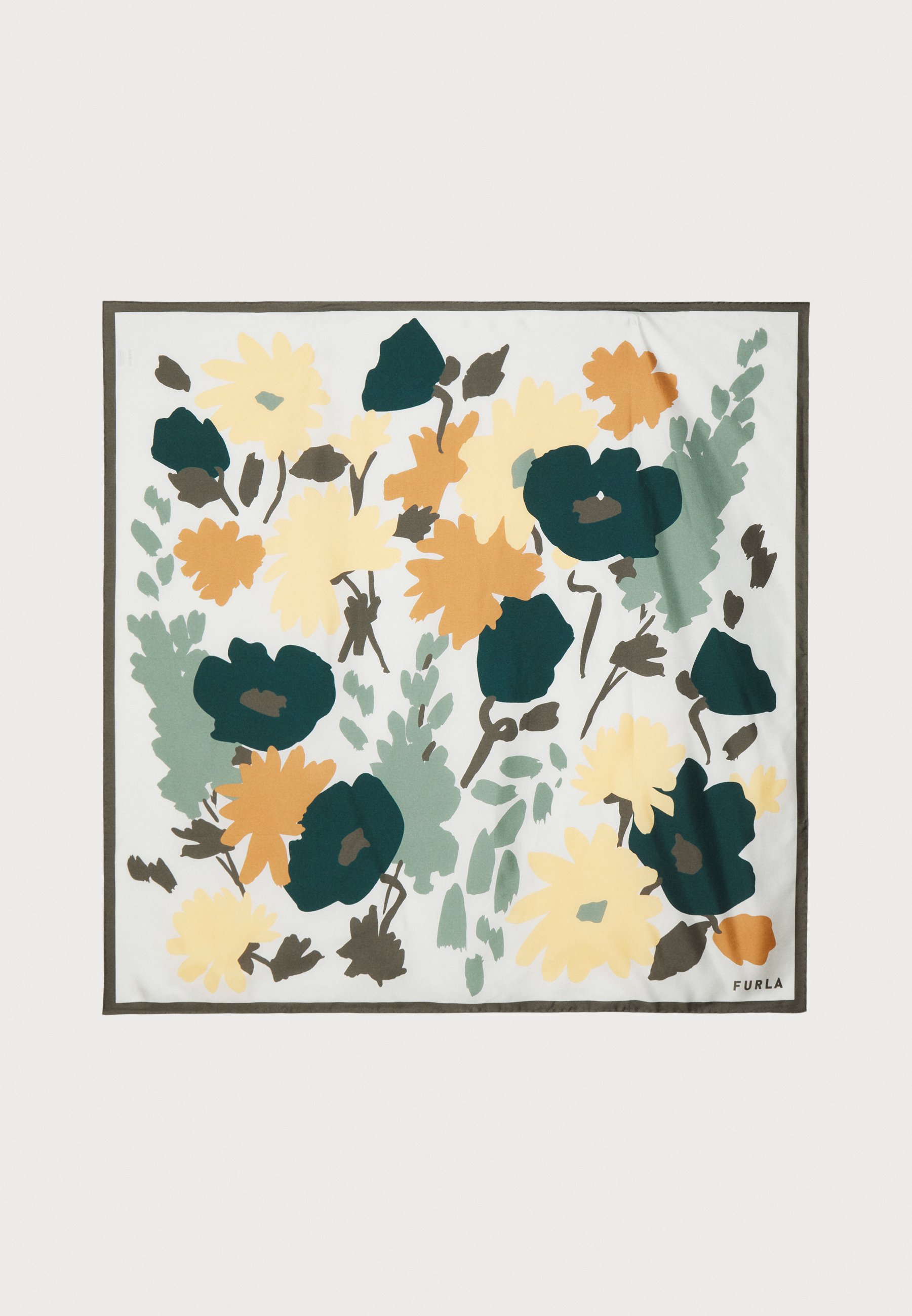 Furla TORTONA Foulard tanne/verde bosco