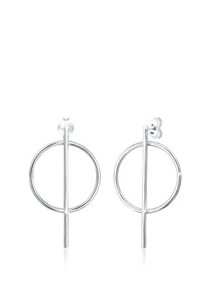 GEO DESIGN - Earrings - silver coloured