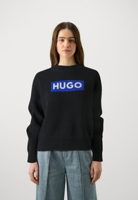 HUGO SLOGER - Pulover - black