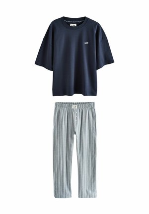 SET - Nachtwäsche Set - navy stripe