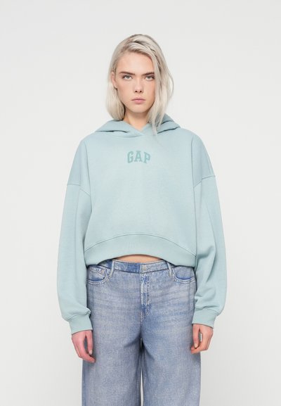 Sweat à Capuche GAP Femme - Taille 36 - Bleu Et Blanc - Style Décontracté - Occasion Très Bon état