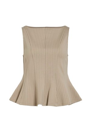VILA, SLEEVELESS TOP VIMASTRIBA BOATNECK - Blouse - vintage khaki