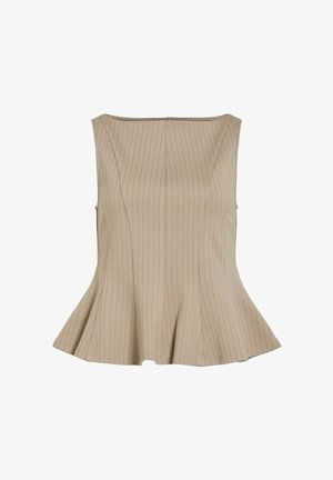 VILA, SLEEVELESS TOP VIMASTRIBA BOATNECK - Blouse - vintage khaki
