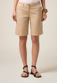 BERMUDA MISTO - Shorts - beige