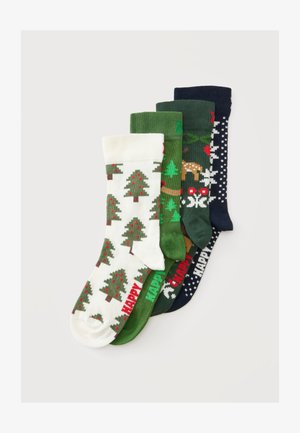 Happy Socks, TREE REINDEER STARS UNISEX 4 PACK - Strømper - multi-coloured