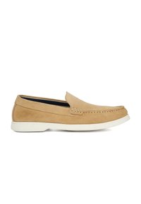 Dune London WIDE FIT BUFTON - Slip-ons - sand