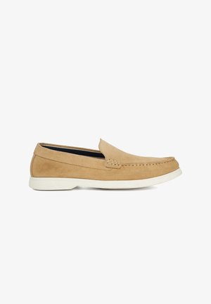 Dune London WIDE FIT BUFTON - Slip-ons - sand