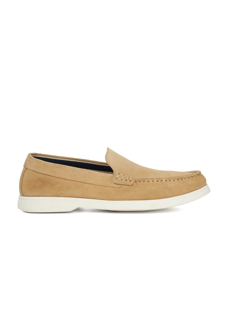 Dune London WIDE FIT BUFTON - Slip-ons - sand