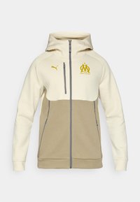 OM PUMATECH HOODIE - Klubiriided - alpine snow/gold-coloured fog
