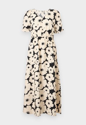 JDY, JDYTROYA LIFE MIDI DRESS - Jurk - black/tapioca