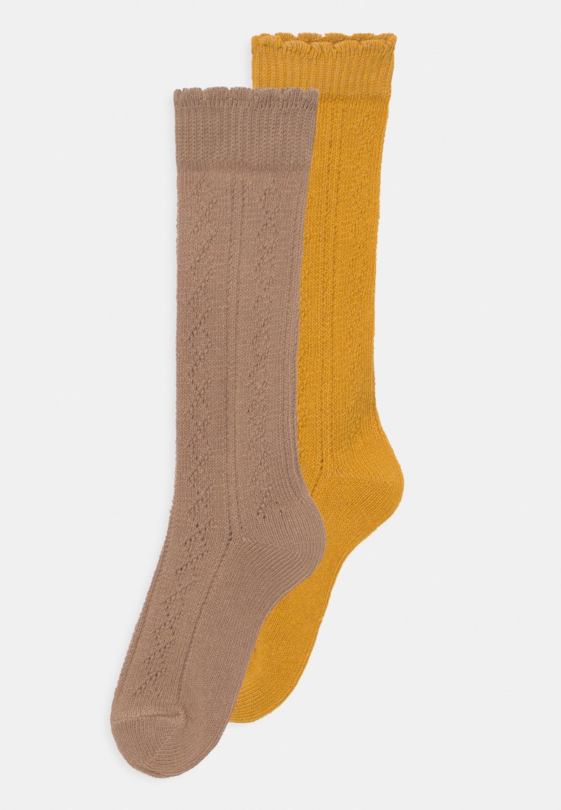 Ewers TRAFORATO 2 PACK UNISEX - Knestrømper - camel/honey