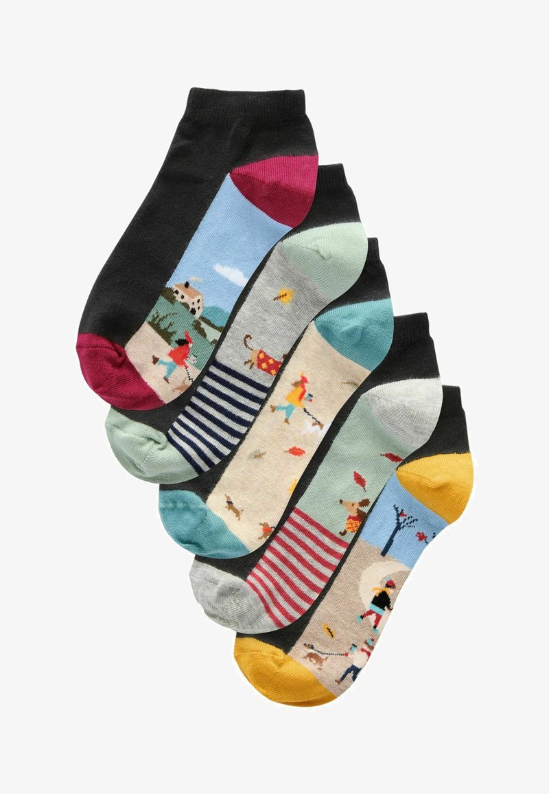 Next 5 PACK STANDARD - Socks - dog walking scene