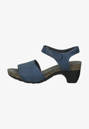 Sandalen met plateauzool - indigo