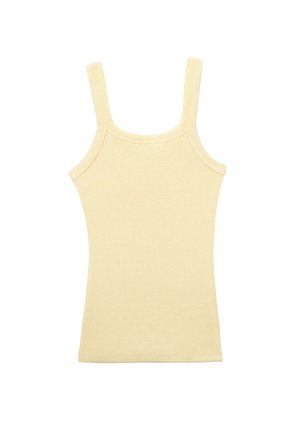 Tezenis, SQUARE NECK RIBBED - Top - yellow