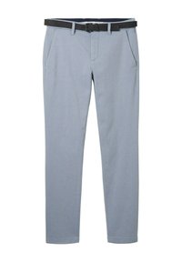 TOM TAILOR Slimfit Pantaloni chino 'Travis' in Grigio Scuro | ABOUT YOU