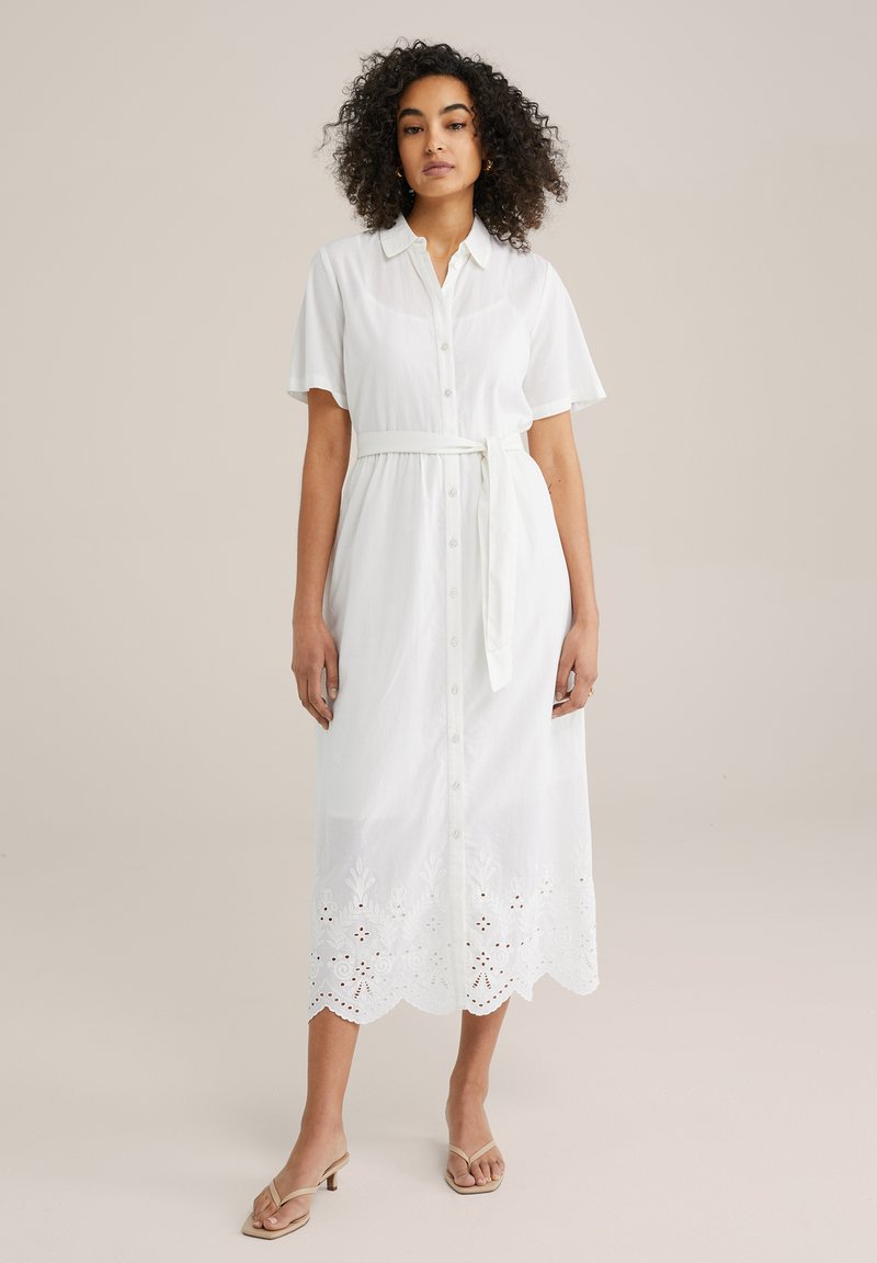 WE Fashion - Shirt dress - white, Enlarge