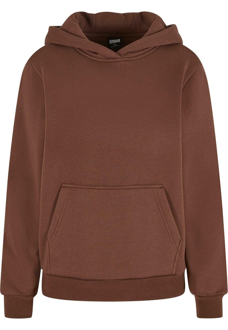 Urban Classics FLUFFY Sweat à capuche chocolatebrown/marron