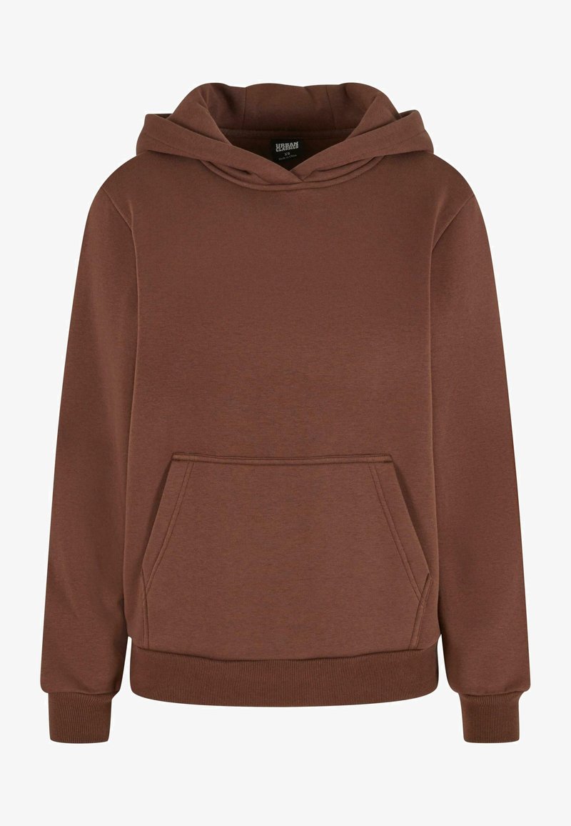 Urban Classics FLUFFY Sweat à capuche chocolatebrown/marron